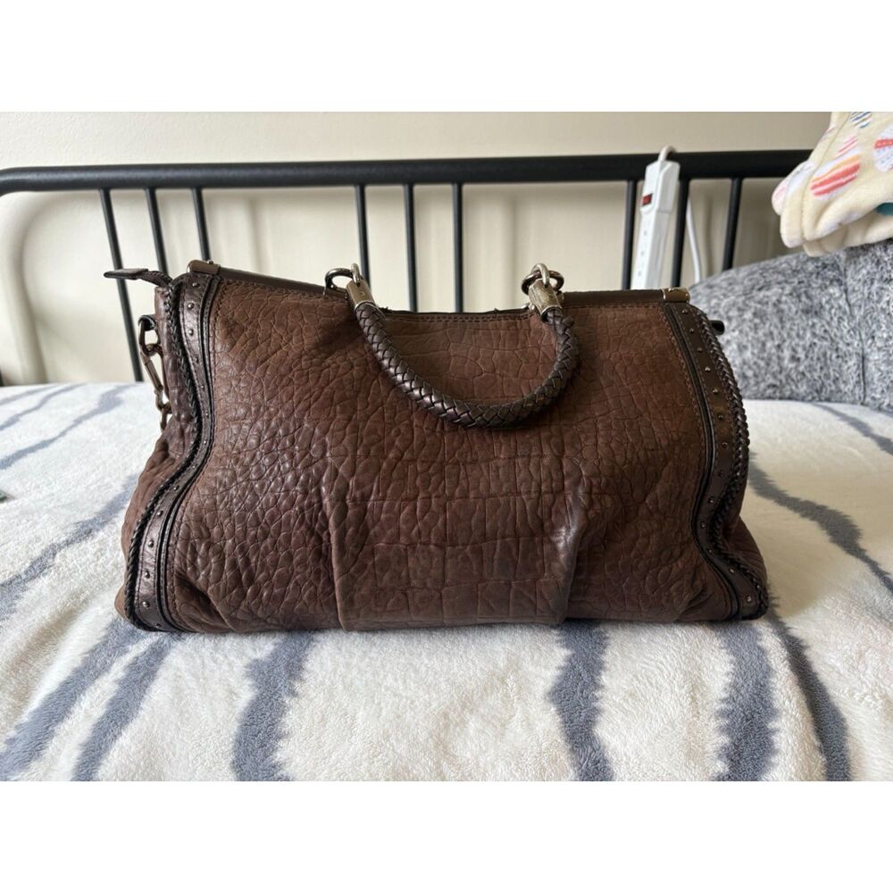 Coach 70th Anniversary Embossed Buffalo Caroline Dowel Satchel, Style #18661 - Picture 4 of 12